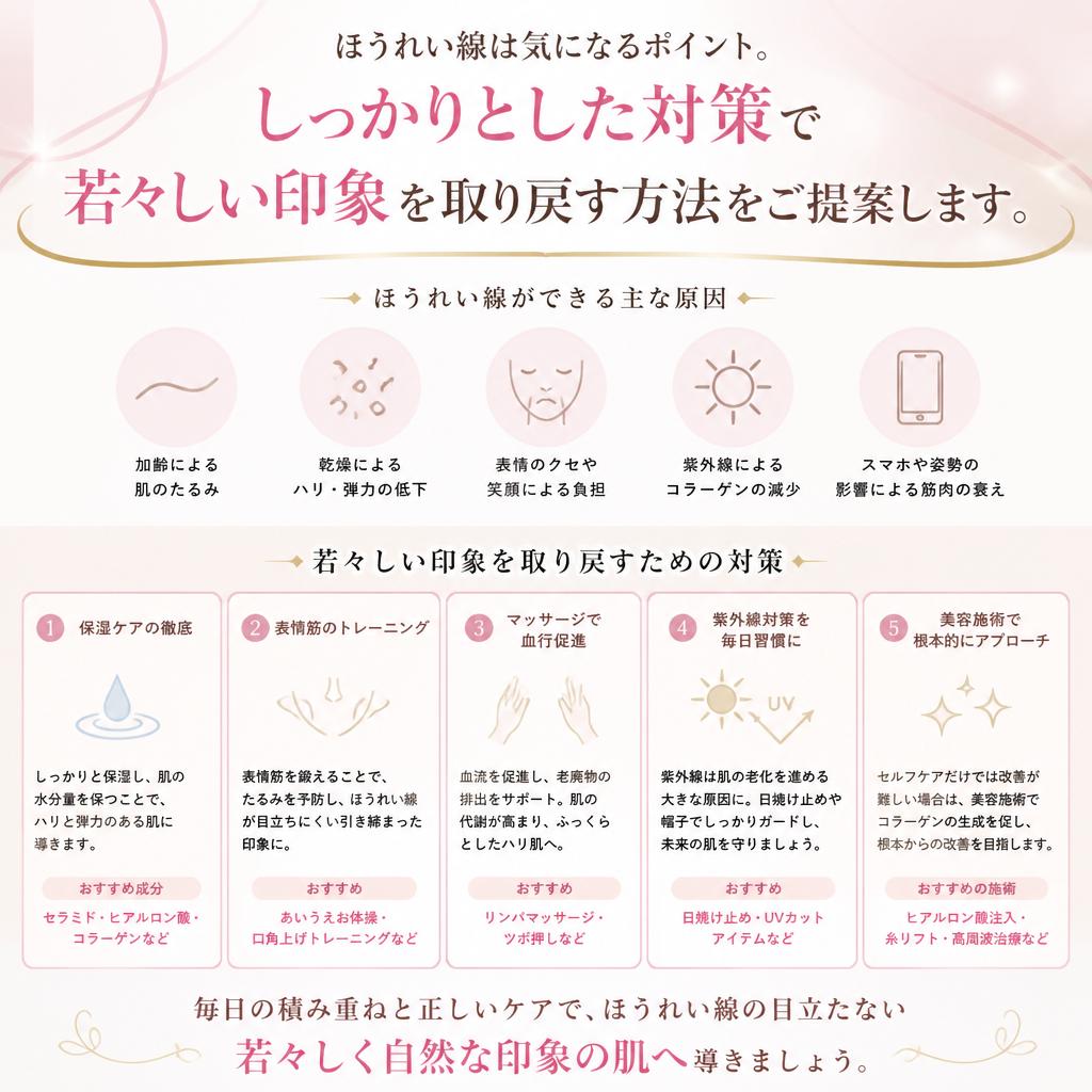 ほうれい線対策のススメ