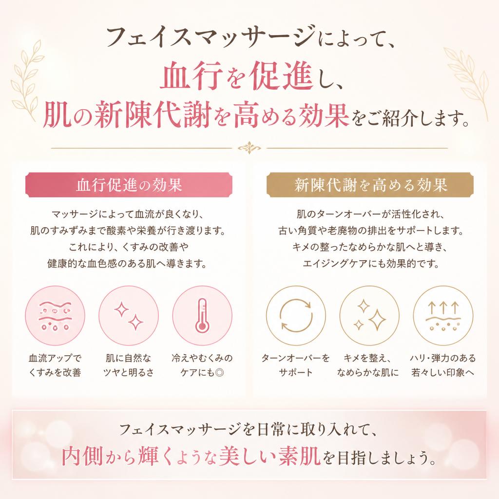 フェイスマッサージの効果